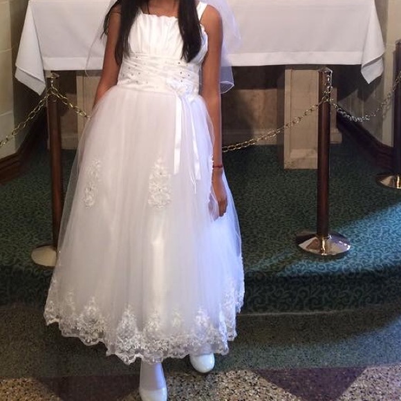 Formal Gowns Jacadi Communion Dresses Princess Daliana Flower Girl - Main Image